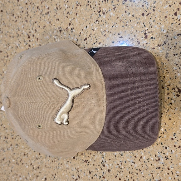Puma Corduroy Cap in Tan and Brown - Picture 3 of 5